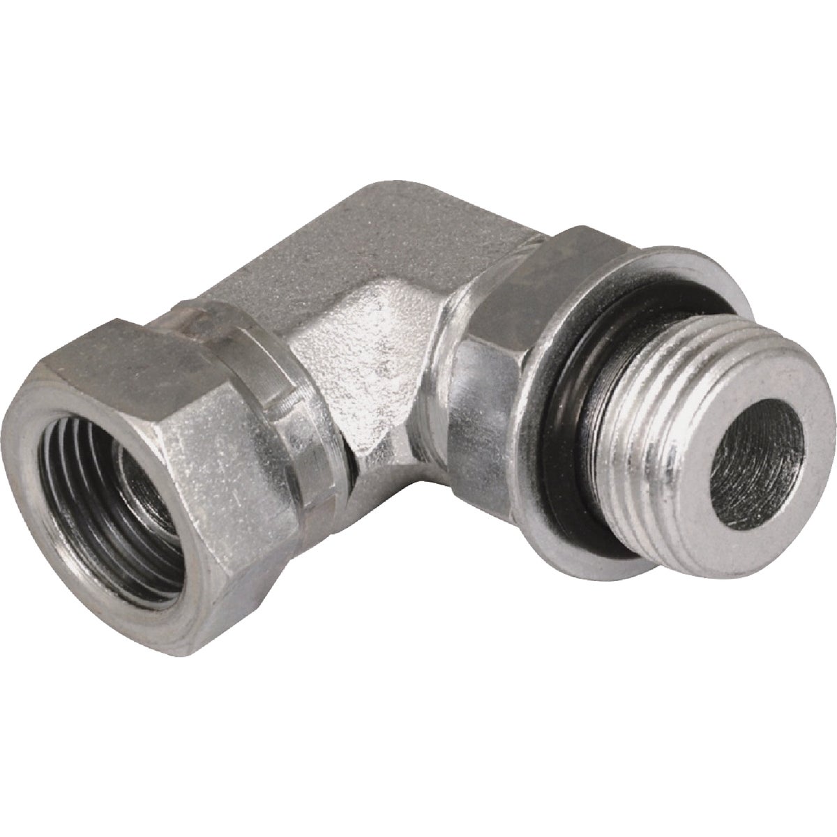 Apache 1/2 In. Male O-Ring x 3/8 In. Female Pipe Swivel 90 Deg Hydraulic Hose Adapter