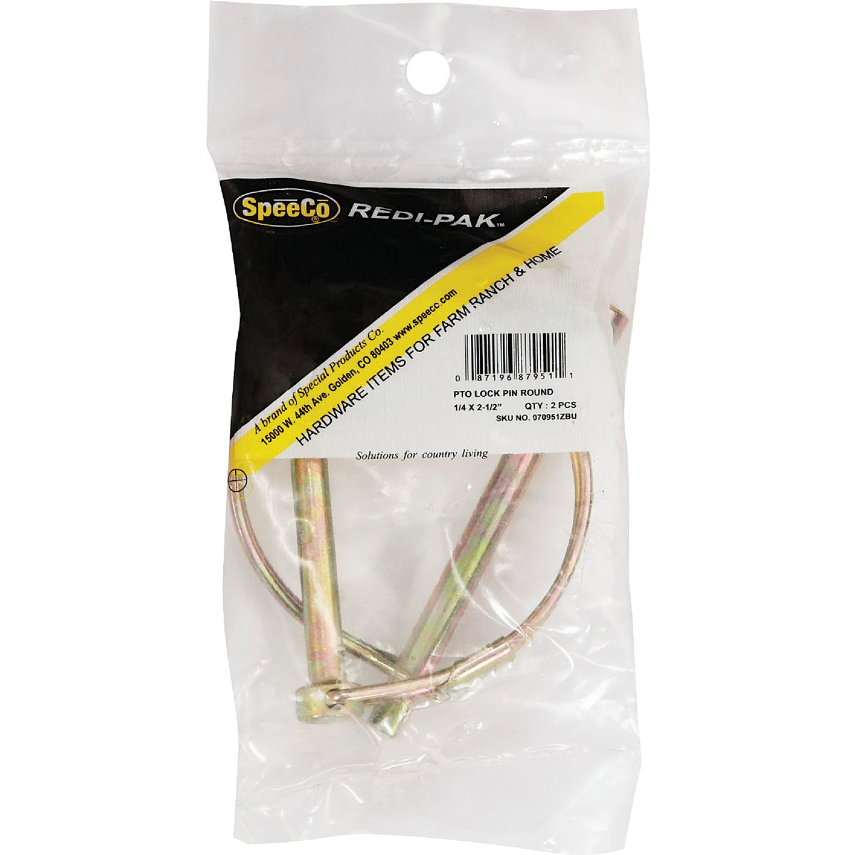 Koch 1/4 In. x 2-1/2 In. Round Loop Lock Pin (2-Pack) Image 2
