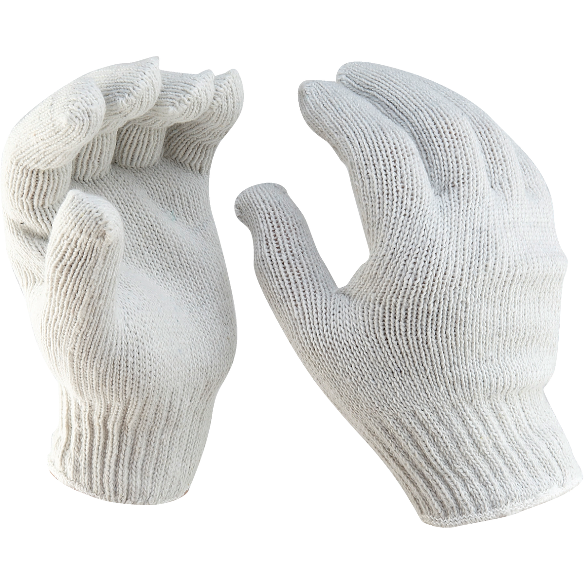 Do it Men's Small Reversible Knit Polyester Mason Glove, White Image 3