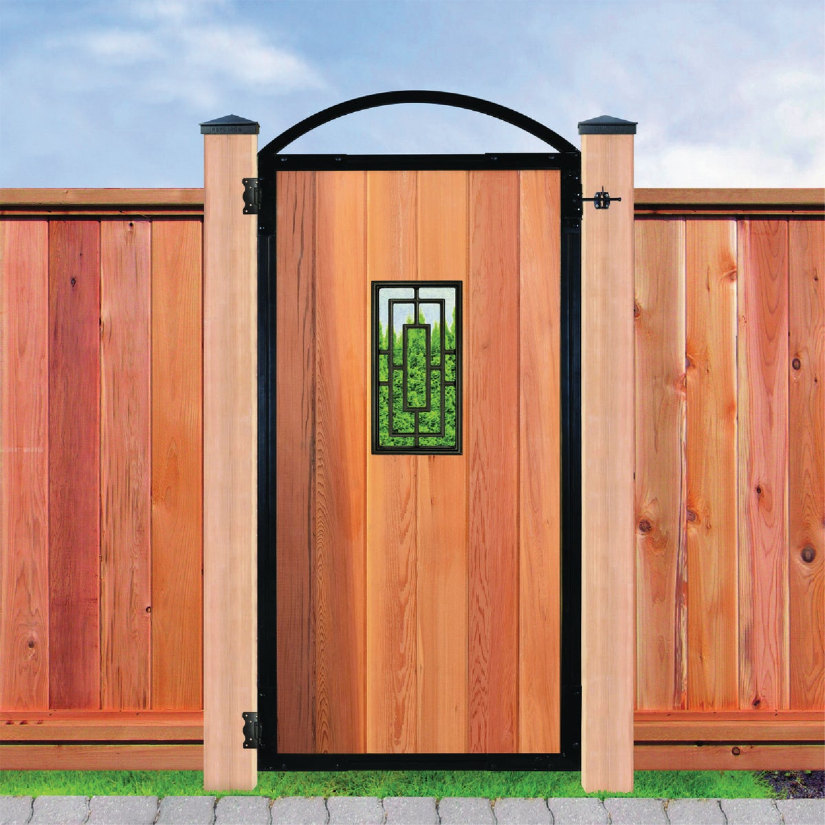 Nuvo Iron 8-5/8 In. W. x 17-1/4 In. H. Rectangle Cast Aluminum Gate Insert Image 3