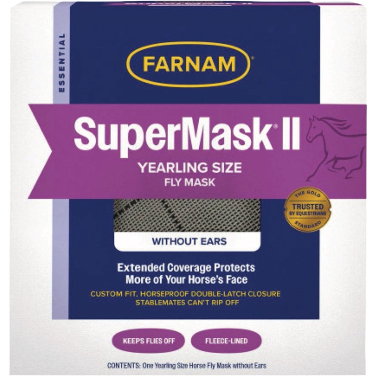 Farnam SuperMask II Classic Horse Fly Mask, for Yearlings Image 1