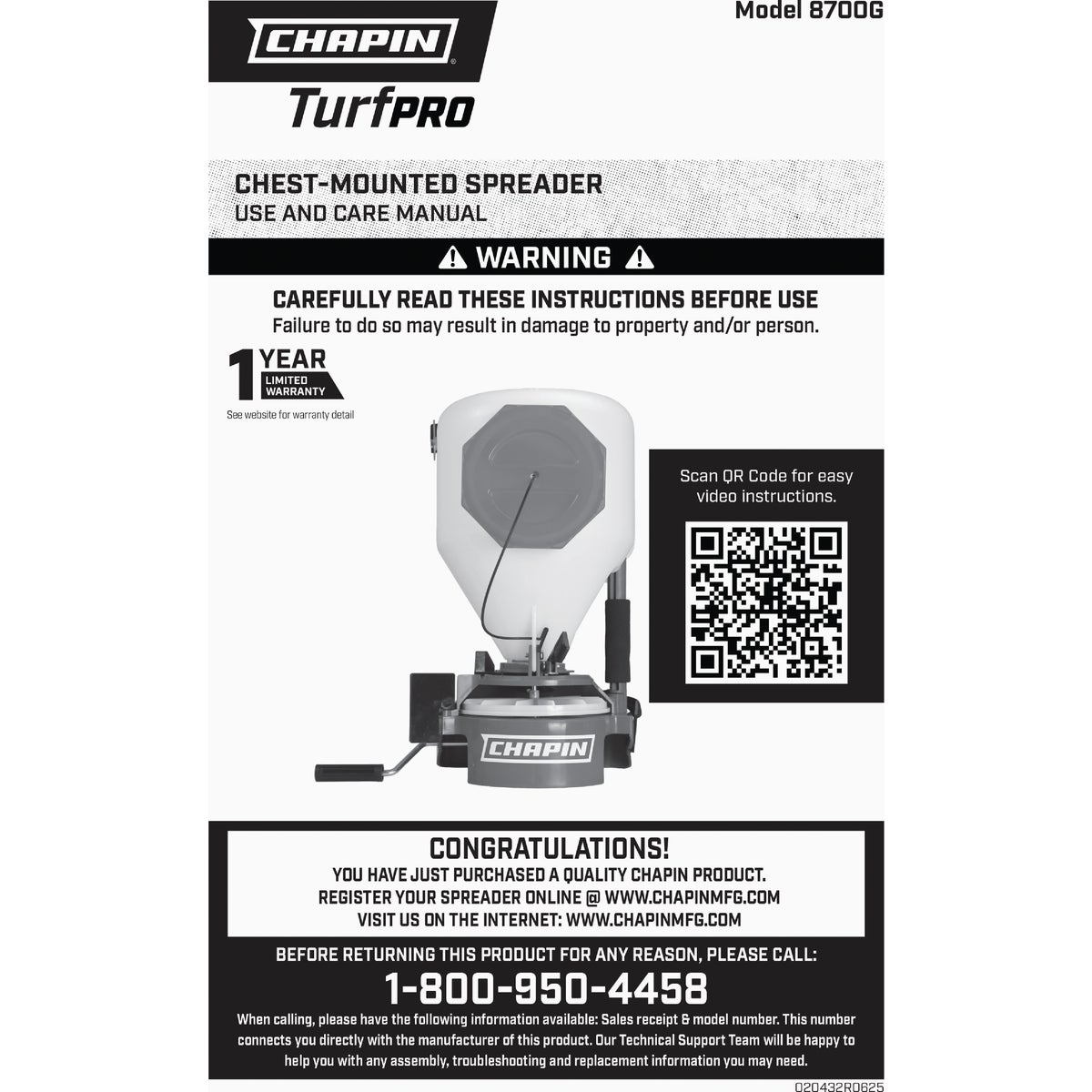 Chapin Portable Broadcast Fertilizer Chest-Mount Spreader with Easy-Fill Hopper Image 2