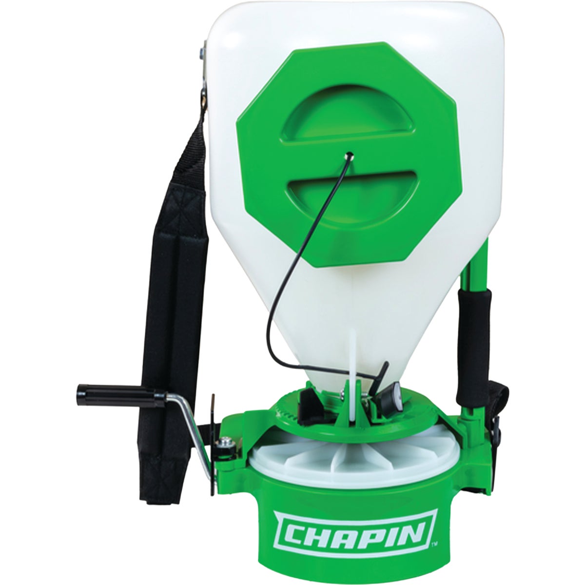 Chapin Portable Broadcast Fertilizer Chest-Mount Spreader with Easy-Fill Hopper