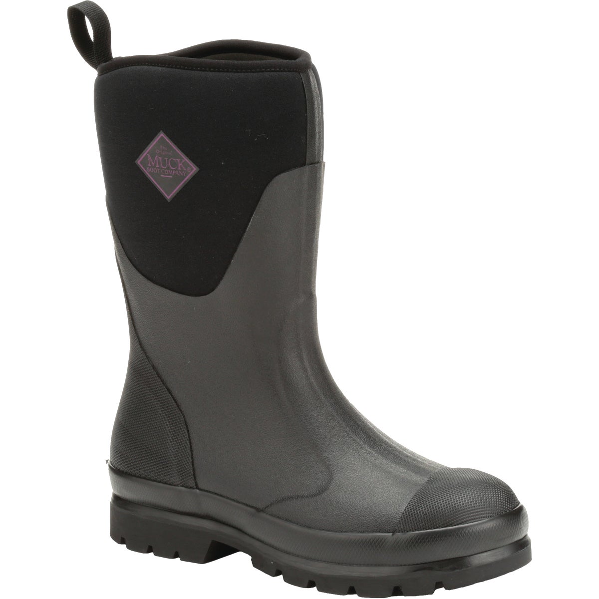 The Muck Boot Company Chore Mid Women's Black Rubber Pull-On Boot,  Size 8
