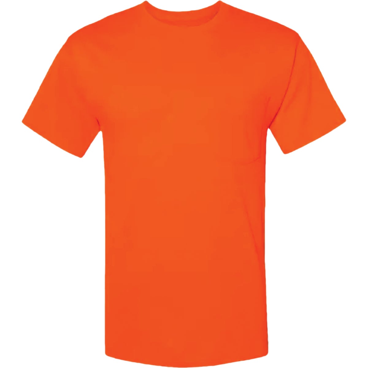 Hanes Men's 2XL Safety Orange Workwear T-Shirt (2-Pack)