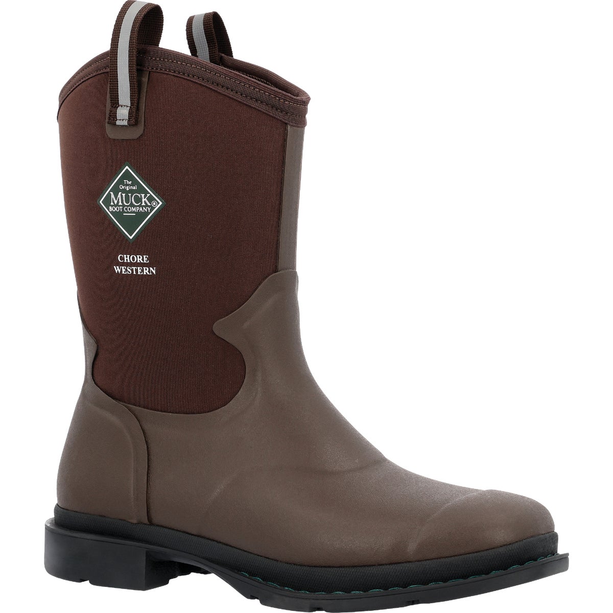 The Muck Boot Company Men's 13 Dark Brown Chore Western Mid Boot