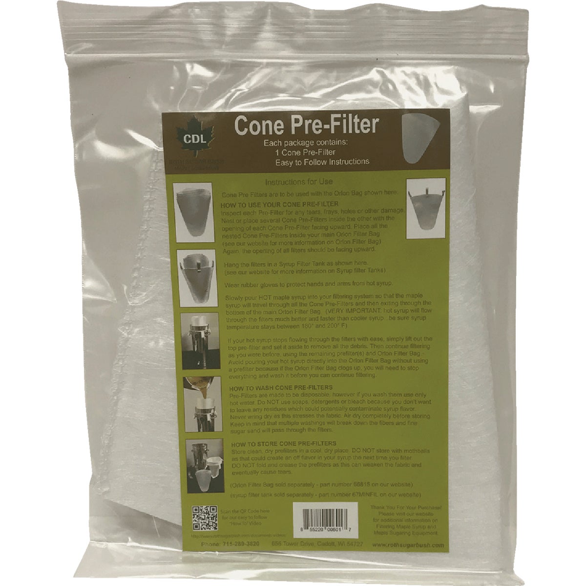 CDL Paper Pre Filter Cone