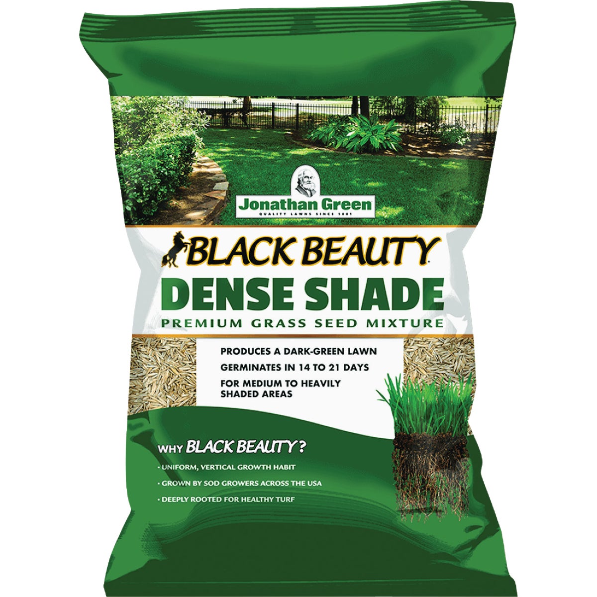 Jonathan Green Black Beauty 25 Lb. 15,000 Sq. Ft. Coverage Dense Shade Grass Seed Image 1
