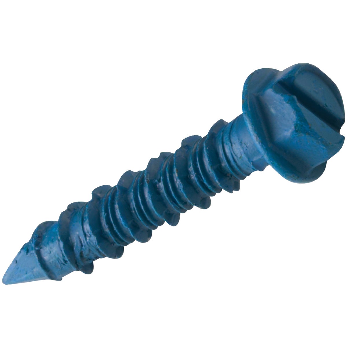 Tapcon 1/4 In. x 1-1/4 In. Slotted Hex Washer Concrete Screw Anchor (8-Count)