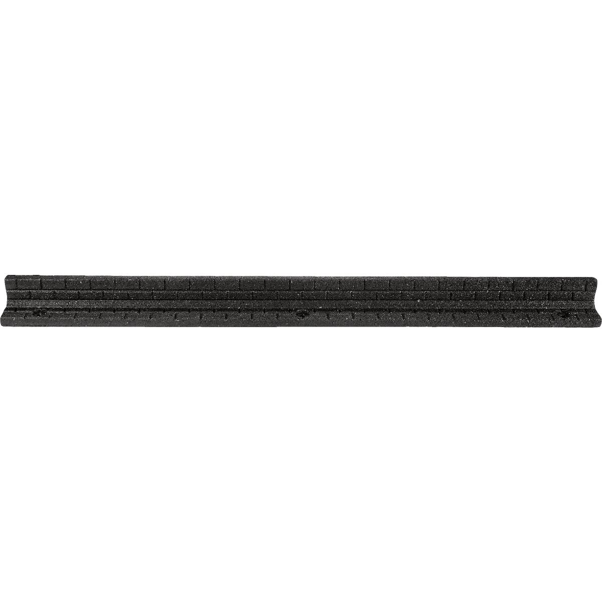 GroundSmart 3 In. H. x 4 Ft. L. Black Recycled Rubber Brickface Landscape Edger