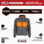 Milwaukee M12 Men's Medium Gray Full-Zip Heated Hoodie Image 5
