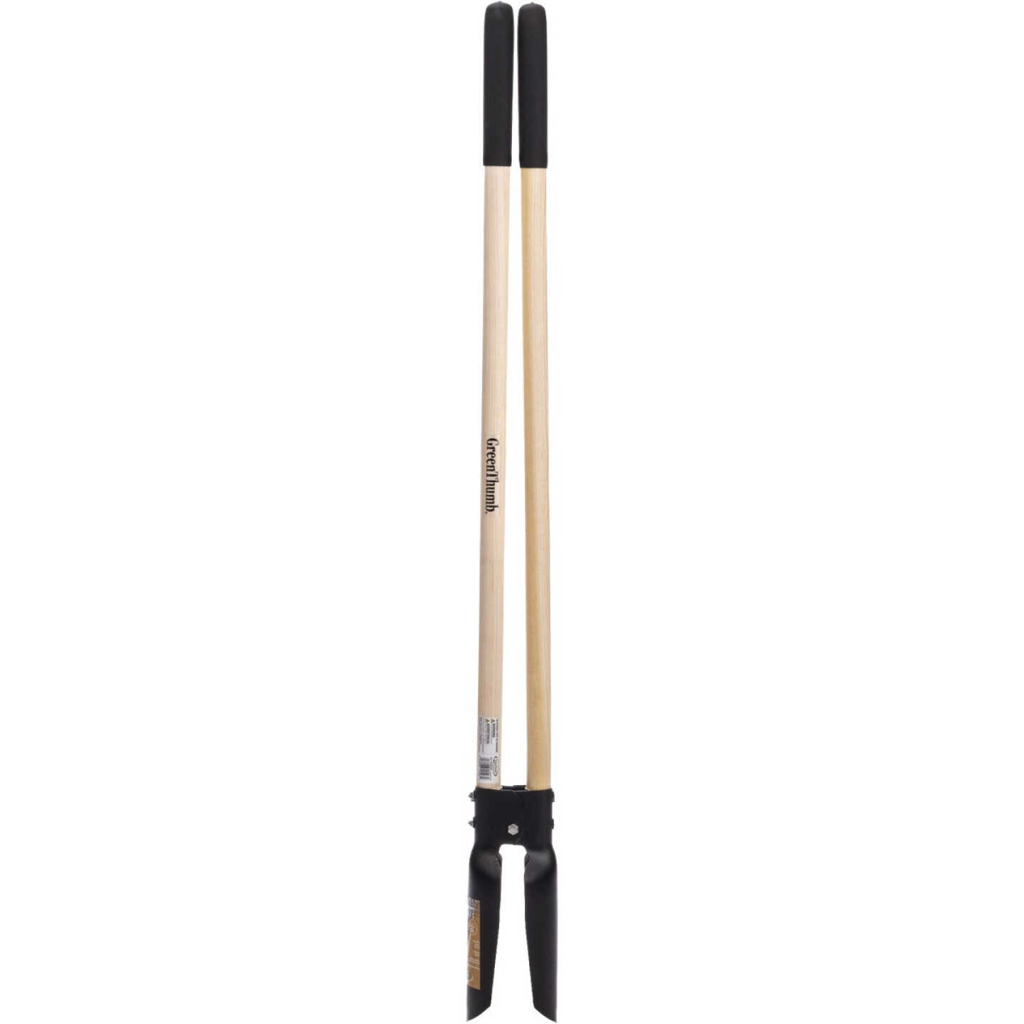 Green Thumb Wood Handle Post Hole Digger Image 1