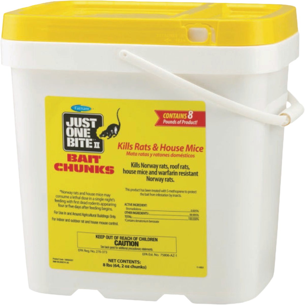 Just One Bite II 2 Oz. Rat & Mouse Bait Chunks (64-Pack)