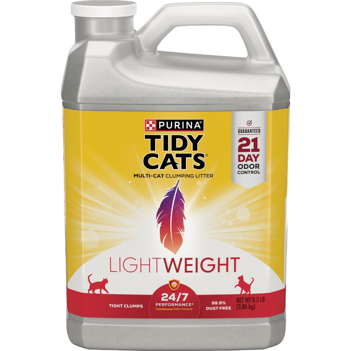 Purina Tidy Cats 8.5 Lb. Clumping LightWeight 24/7 Performance Odor Control Cat Litter