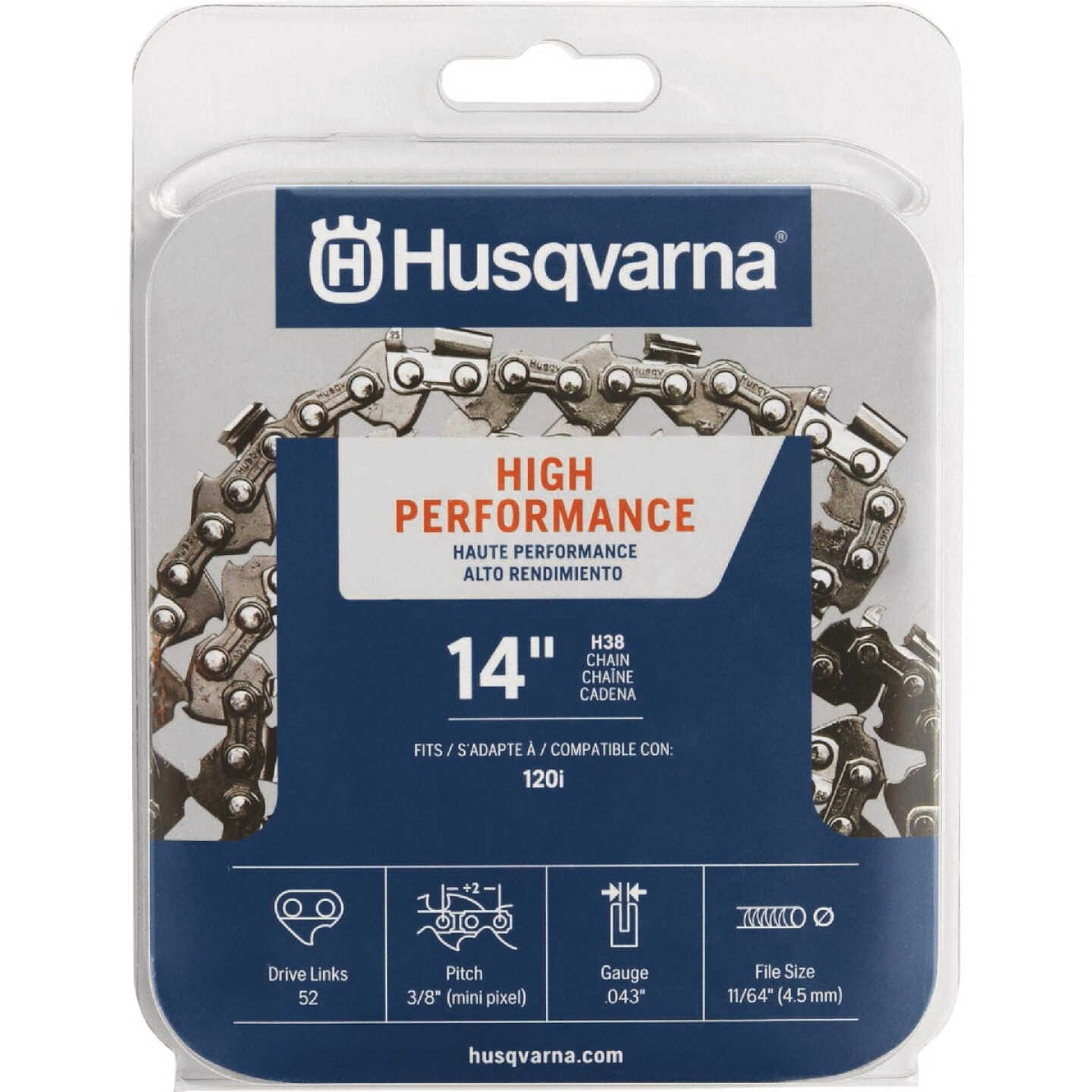 Husqvarna 14 In. 52-Link Chainsaw Chain Image 1