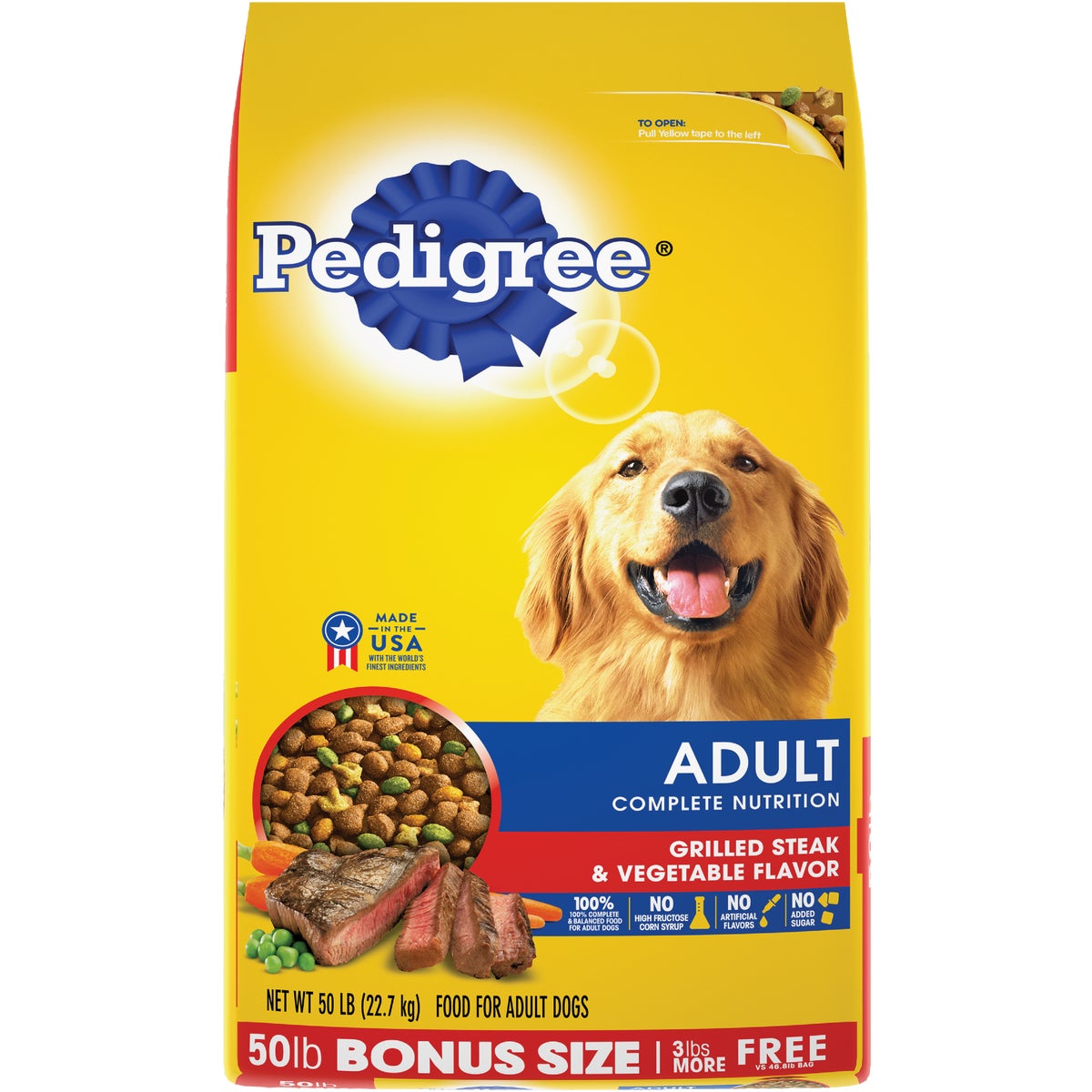 Pedigree Complete Nutrition 40 Lb. Grilled Steak & Vegetable Adult Dry Dog Food