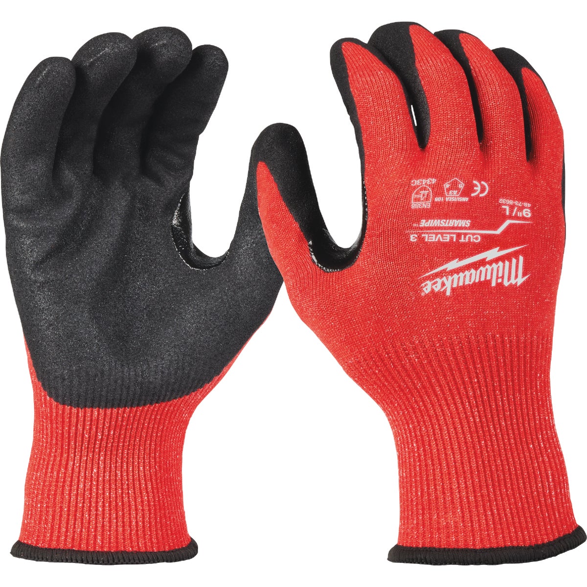 Milwaukee Unisex Large Nitrile Coated Cut Level 3 Work Glove