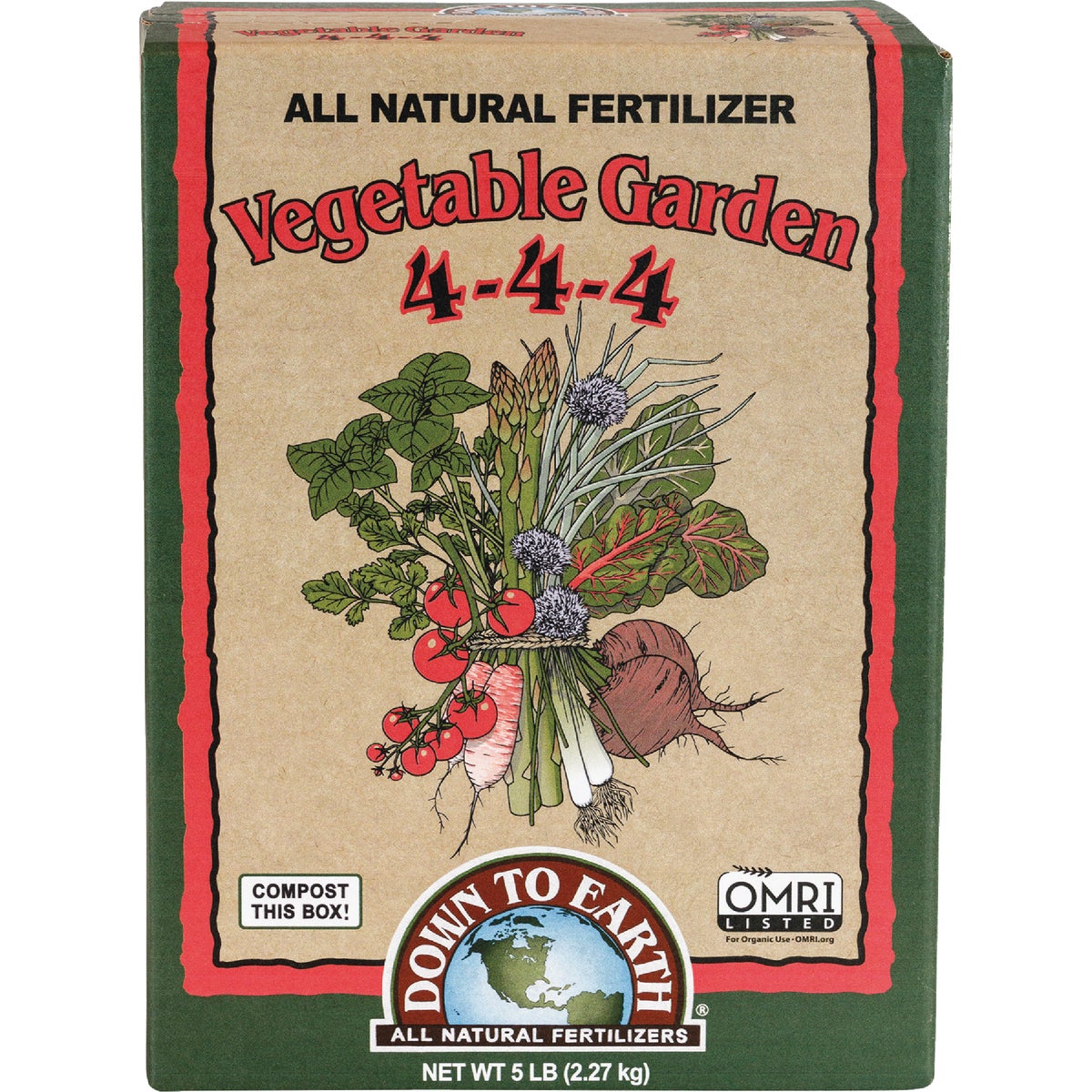 Down To Earth 1 Lb. 4-4-4 Vegetable Garden Mix