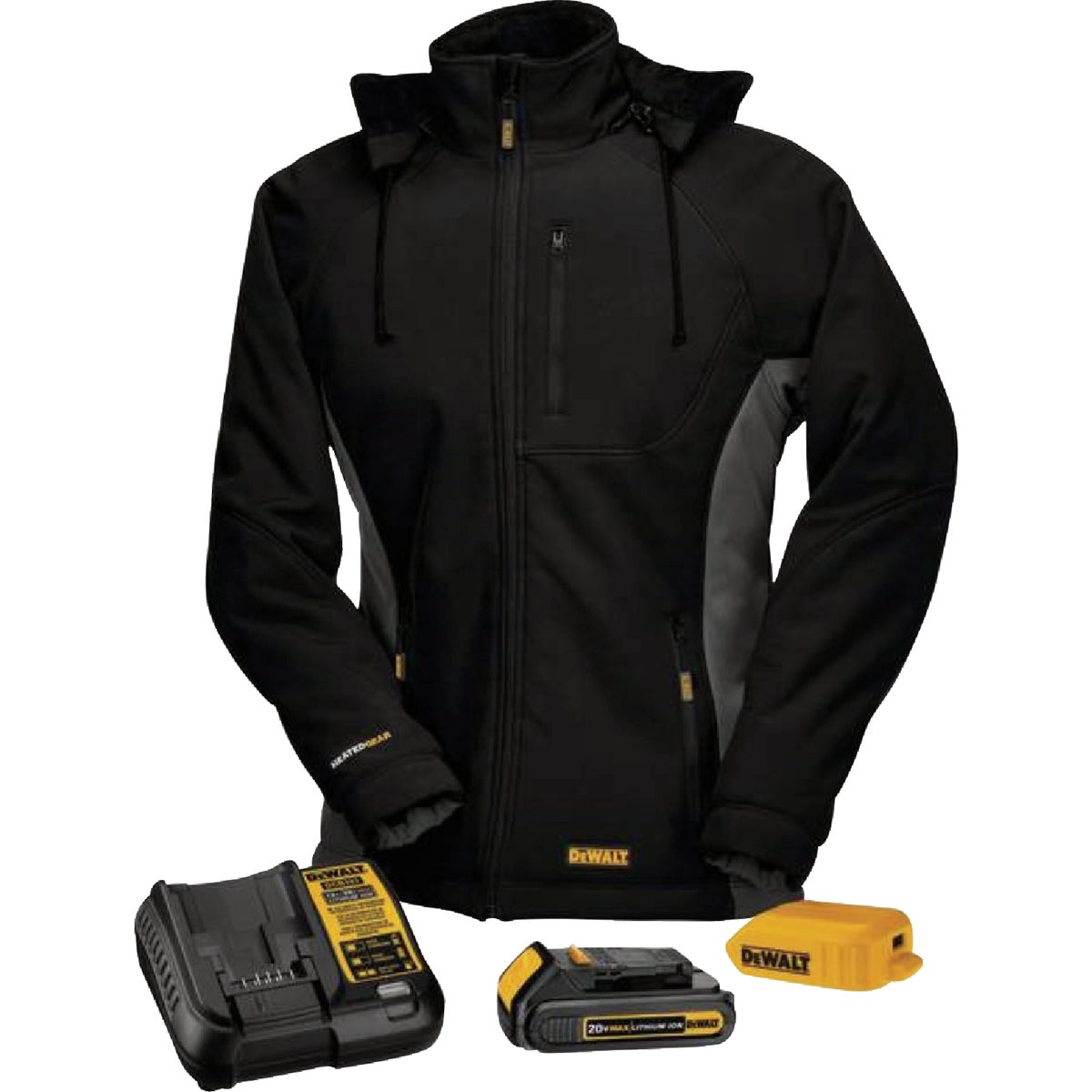 DEWALT Women's Black Soft Shell Heated Coat Kit, L Image 3