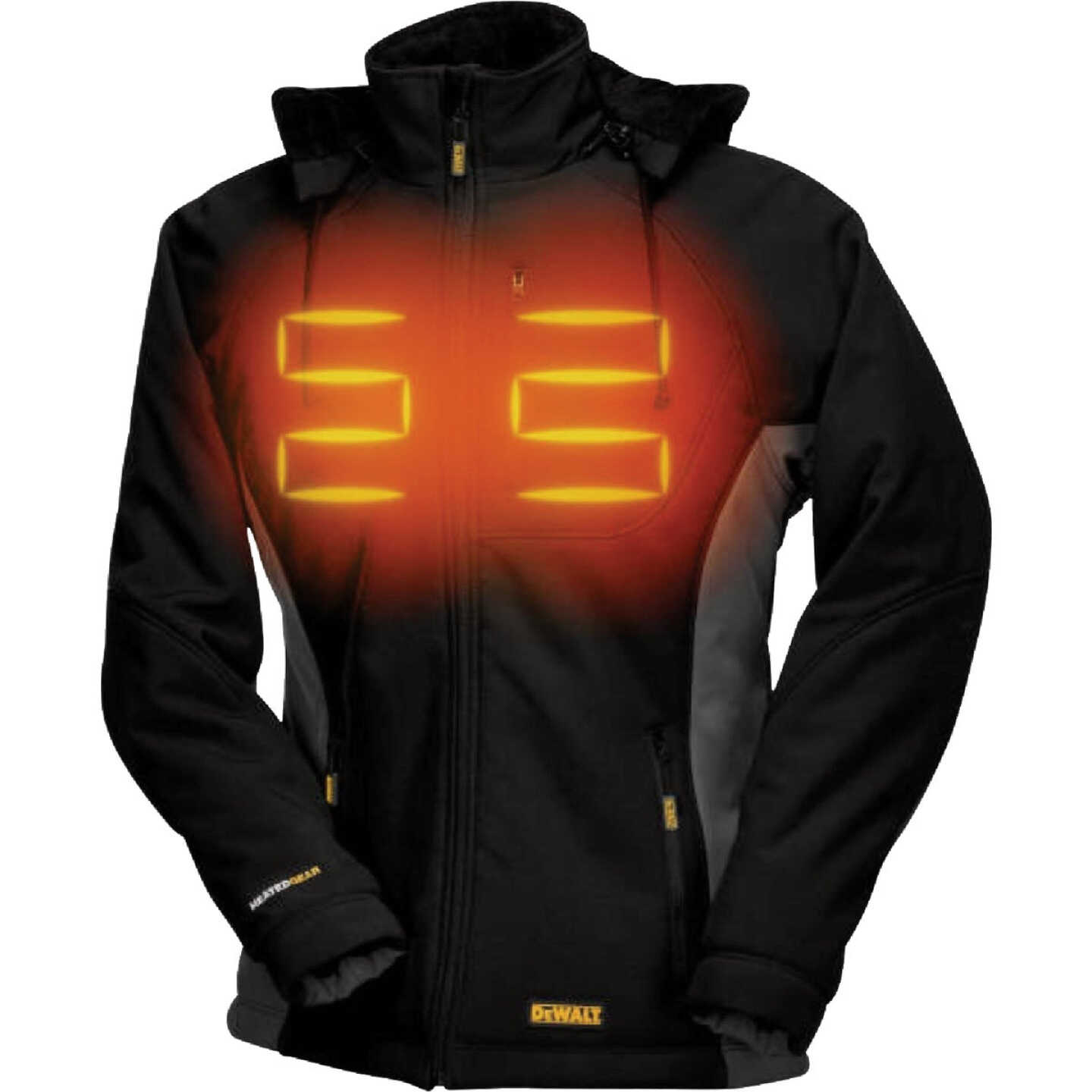 DEWALT Women's Black Soft Shell Heated Coat Kit, L Image 1