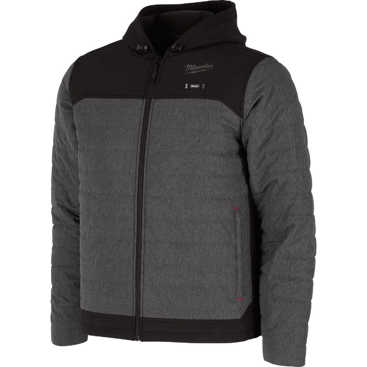 Milwaukee M12 AXIS Men's Gray Cordless Heated Jacket, L Image 4