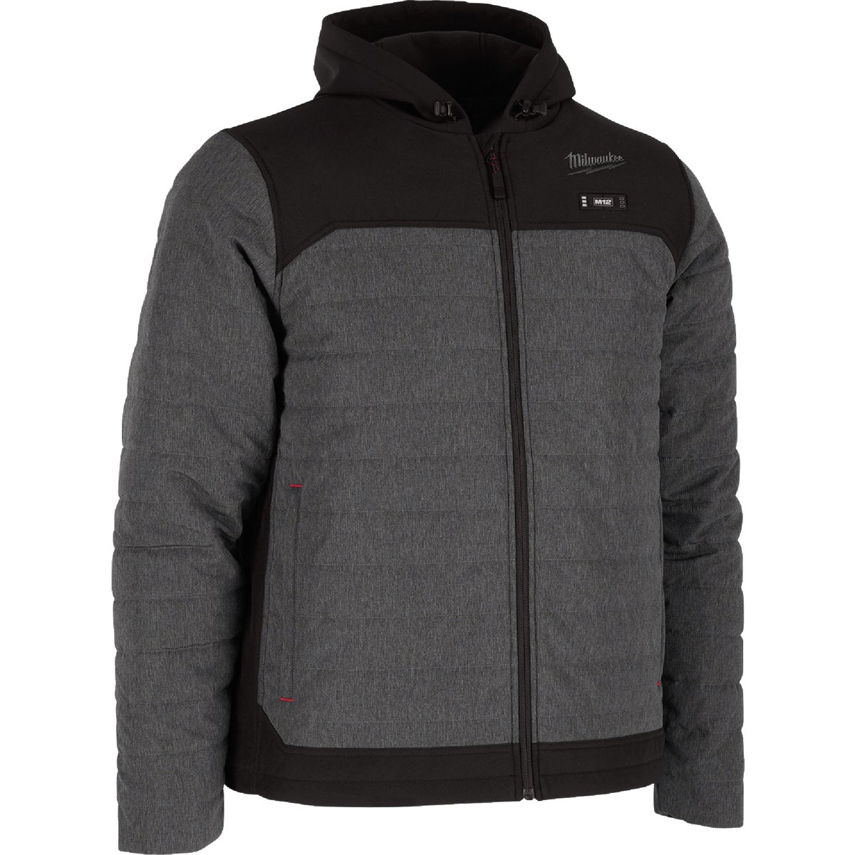 Milwaukee M12 AXIS Men's Gray Cordless Heated Jacket, L Image 2