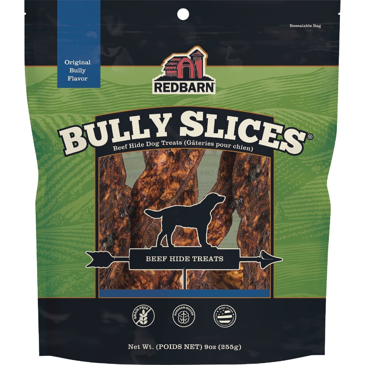 Redbarn Bully Slices 9 Oz. Beef Hide Dog Treat
