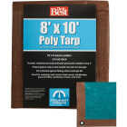 Do it Best 1 Side Green/1 Side Brown Woven 8 Ft. x 10 Ft. Medium Duty Poly Tarp Image 1