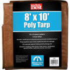 Do it Best 1 Side Green/1 Side Brown Woven 8 Ft. x 10 Ft. Medium Duty Poly Tarp Image 4