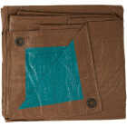 Do it Best 1 Side Green/1 Side Brown Woven 16 Ft. x 20 Ft. Medium Duty Poly Tarp Image 3