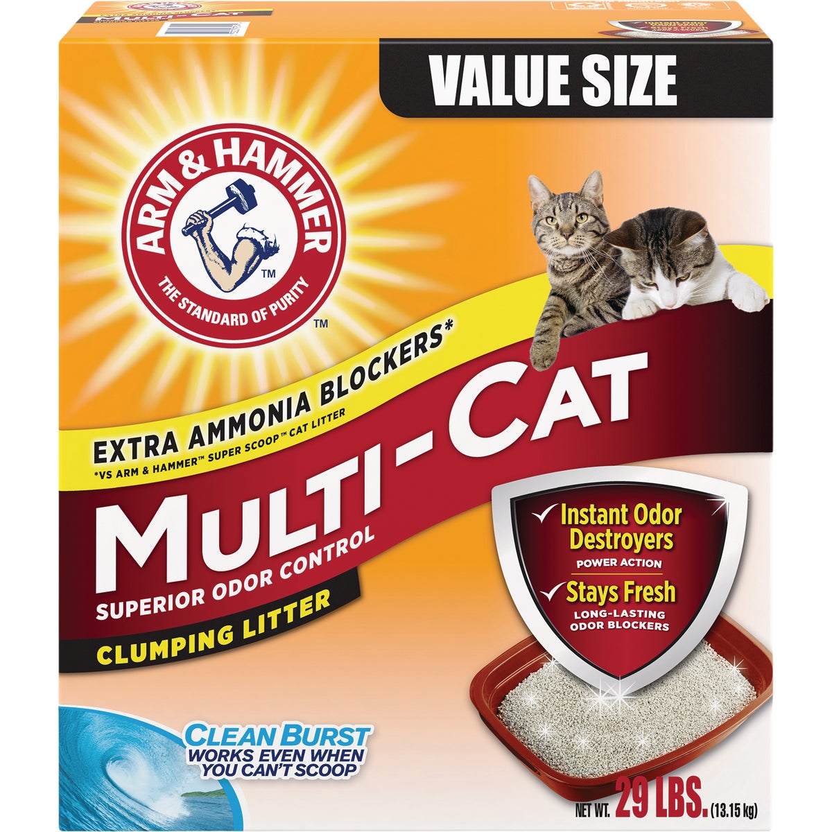 Arm & Hammer Multi-Cat 29 Lb. Scented Clumping Litter Image 1
