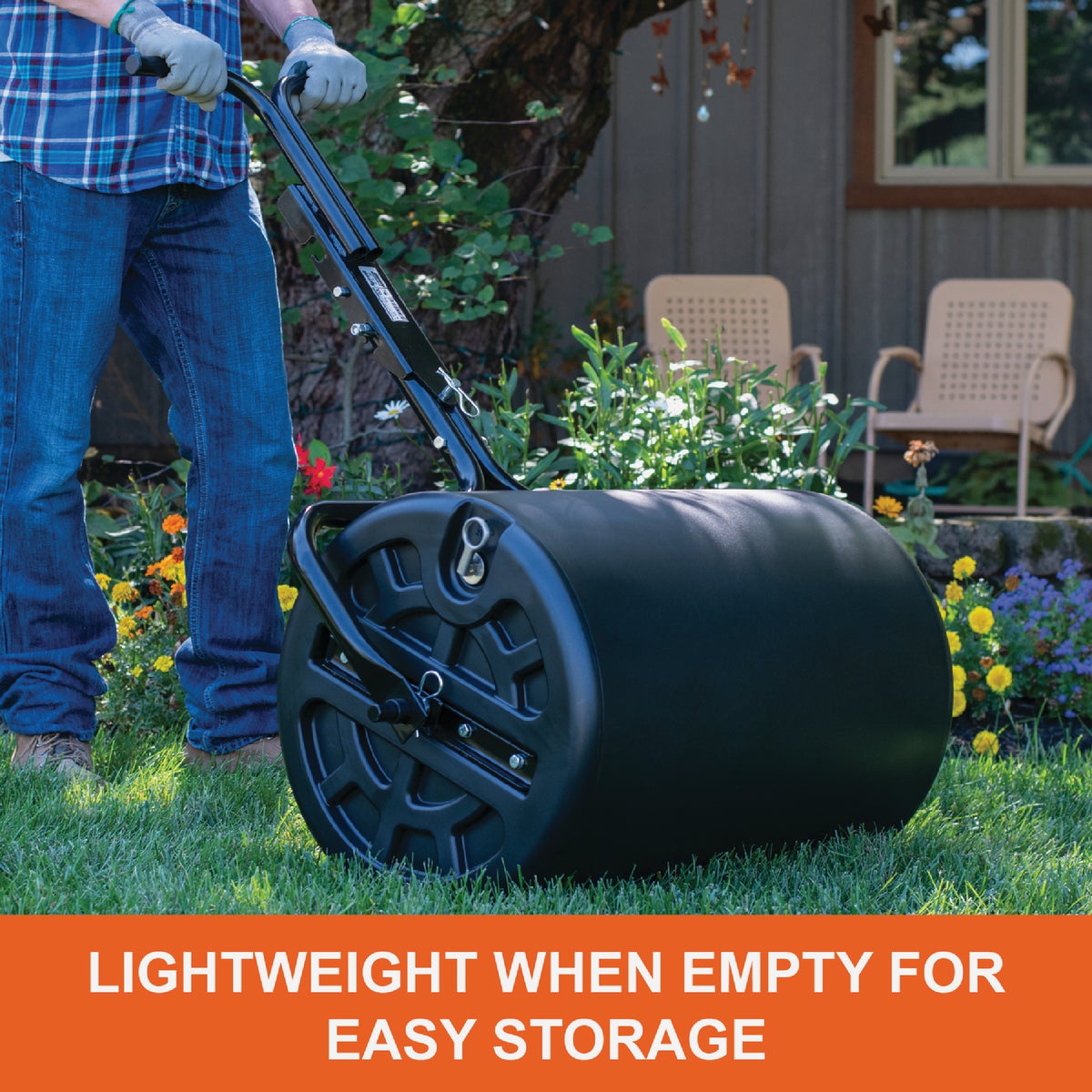 Agri-Fab 18 In. x 24 In. Poly Push/Tow Behind Poly Lawn Roller Image 3