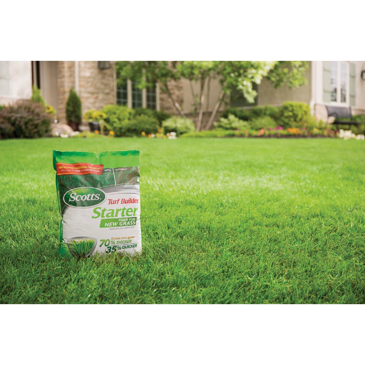 Scotts Turf Builder 42 Lb. 14,000 Sq. Ft. Starter Food For New Grass Image 2