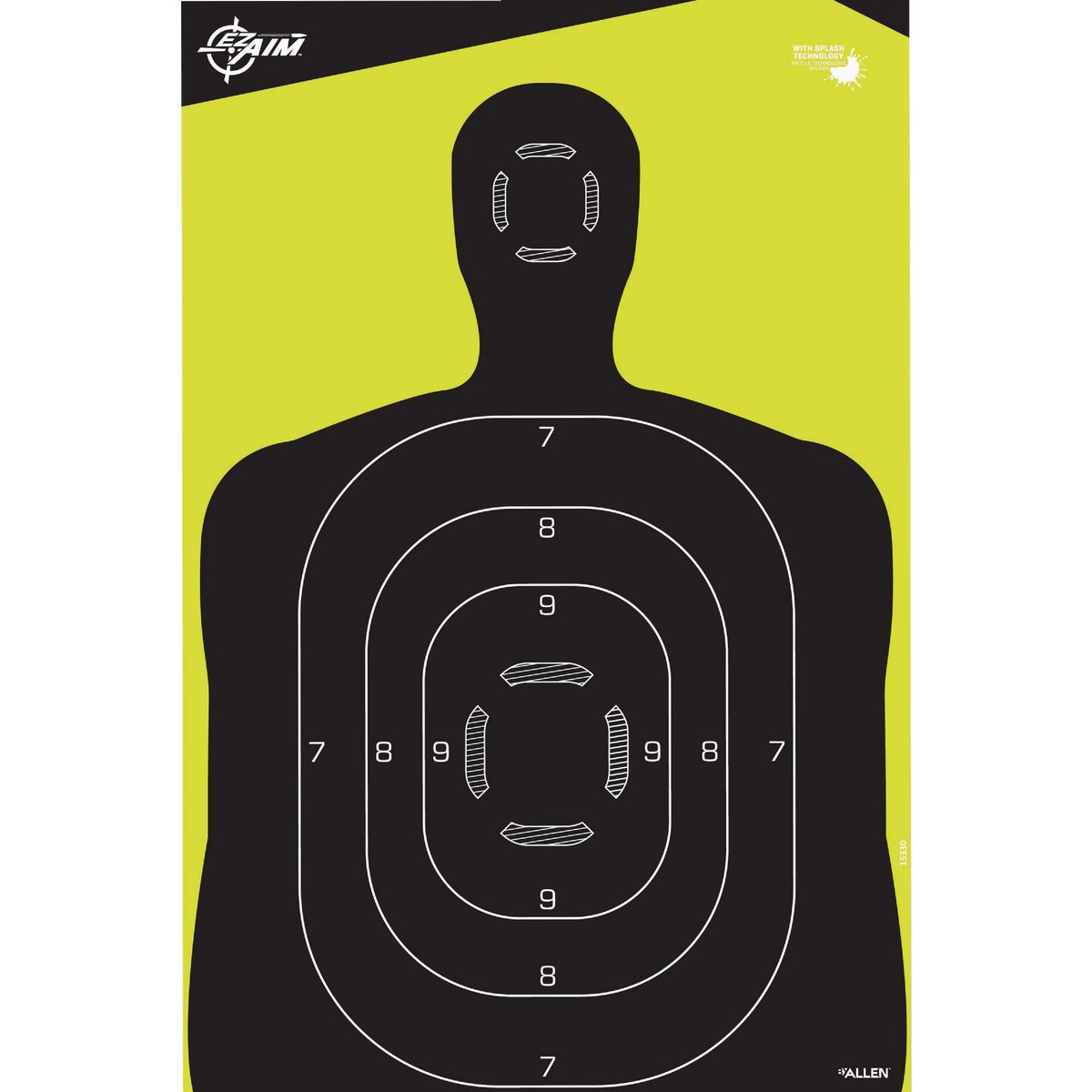 Allen EZ Aim 12 In. W. x 18 In. H. Silhouette Reactive Shooting Target (5-Pack)