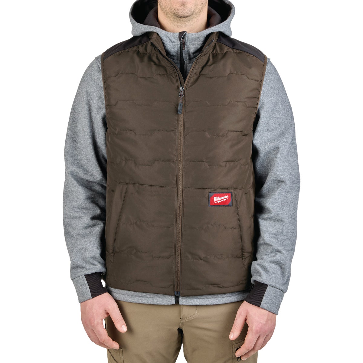 Milwaukee FREEFLEX Men's XL Brown Lightweight Insulated Vest