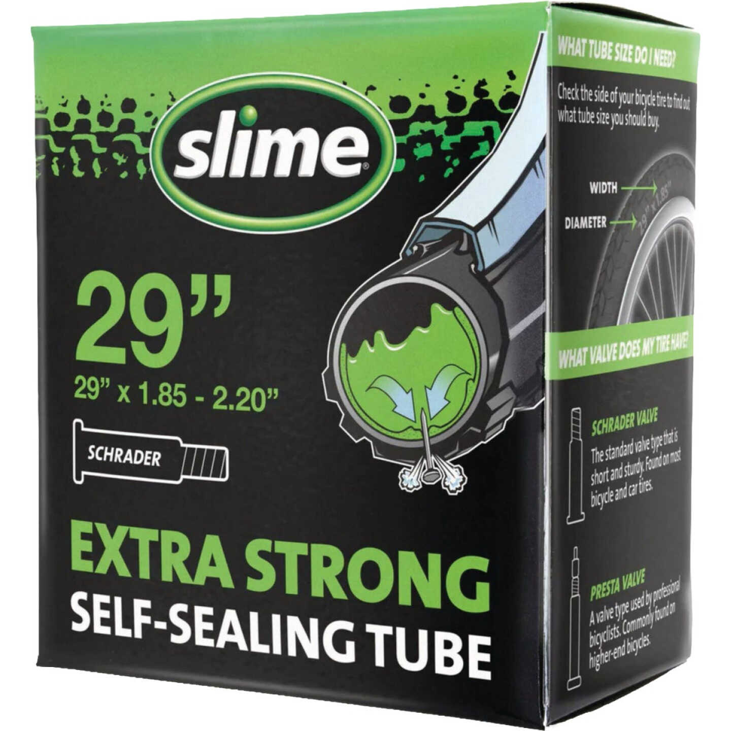 Slime 29 In. x 1.85 In. x 2.2 In. Extra Strong Self Sealing Bike Tube Image 1