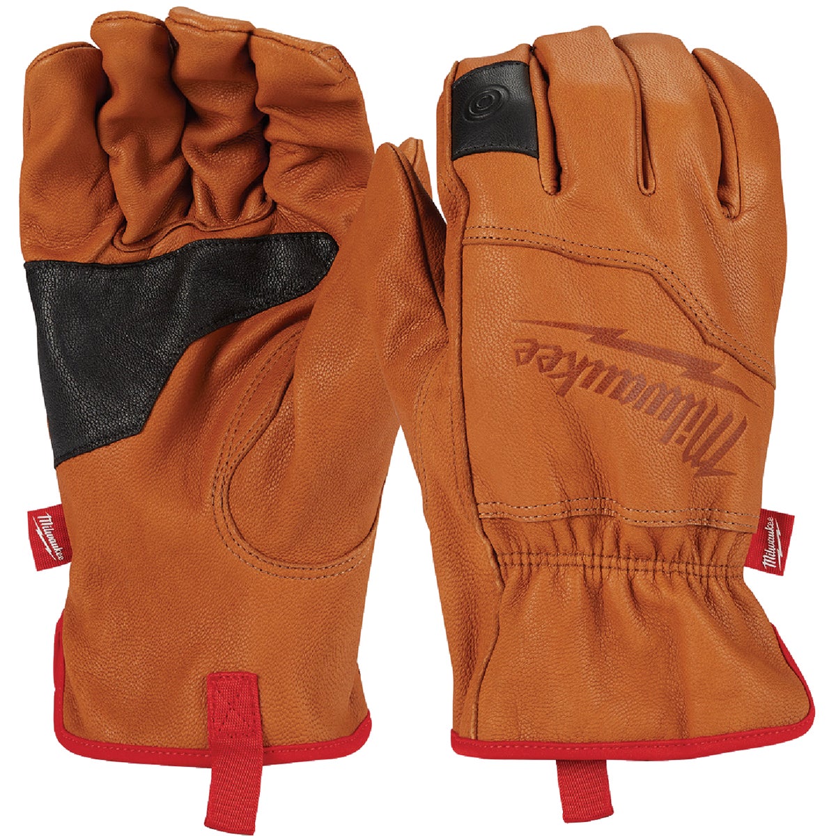 Milwaukee Unisex Medium Goatskin Leather Work Gloves Image 1
