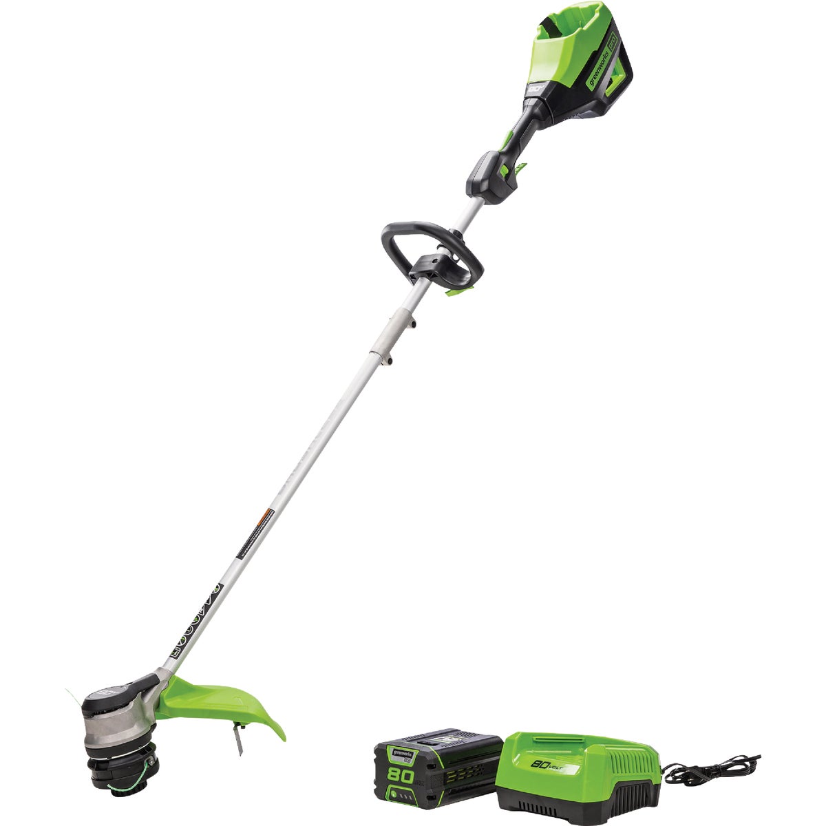 Greenworks 80V 16 In. Cordless String Trimmer Kit with 2.0 Ah Battery & 4A Charger