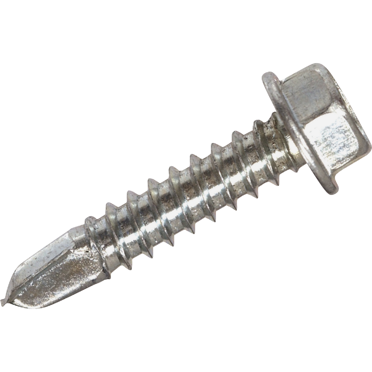 Hillman #10 - 16 x 2 In. Hex Washer Head Self-Drilling Sheet Metal Screw (100-Count) Image 1