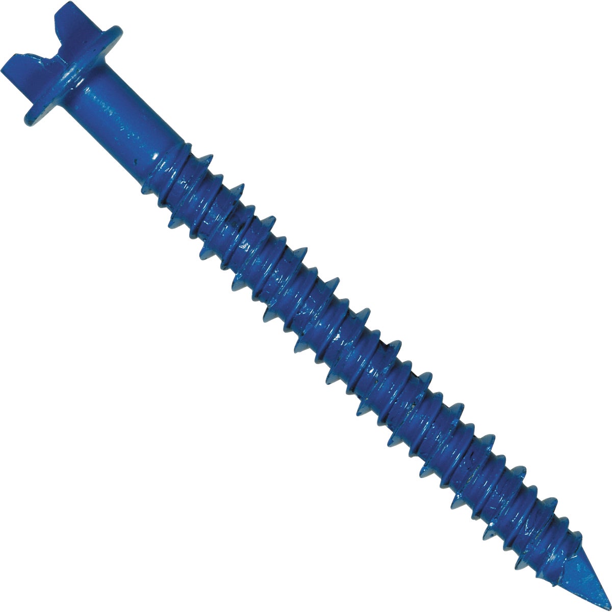Hillman 1/4 In. x 2-3/4 In. Slotted Hex Washer Tapper Concrete Screw (12-Count) Image 1