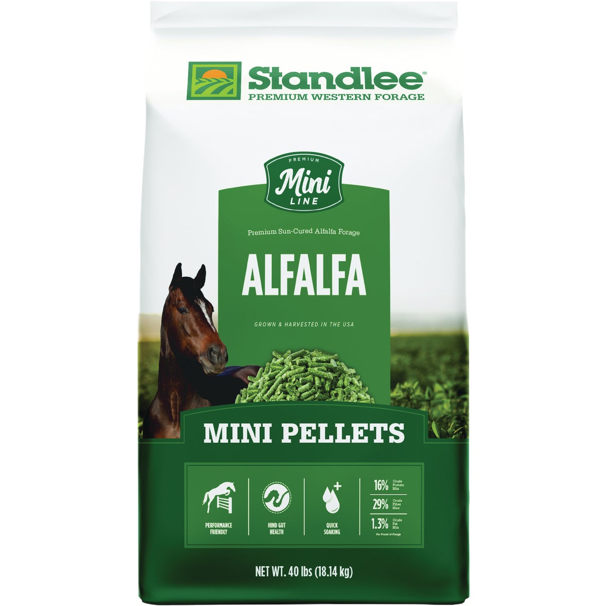 Standlee Premium Western Forage 40 Lb. Alfalfa Hay Mini Pellets
