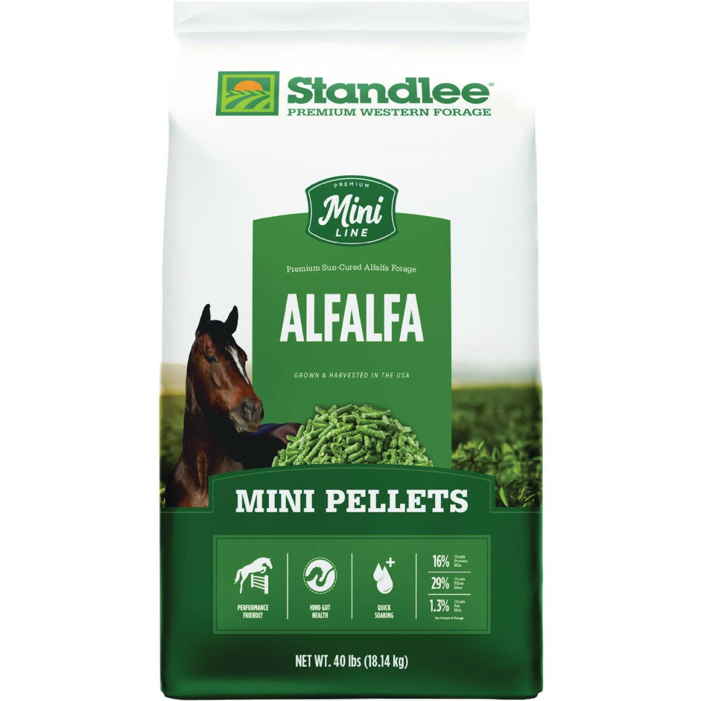 Standlee Premium Western Forage 40 Lb. Alfalfa Hay Mini Pellets Image 1