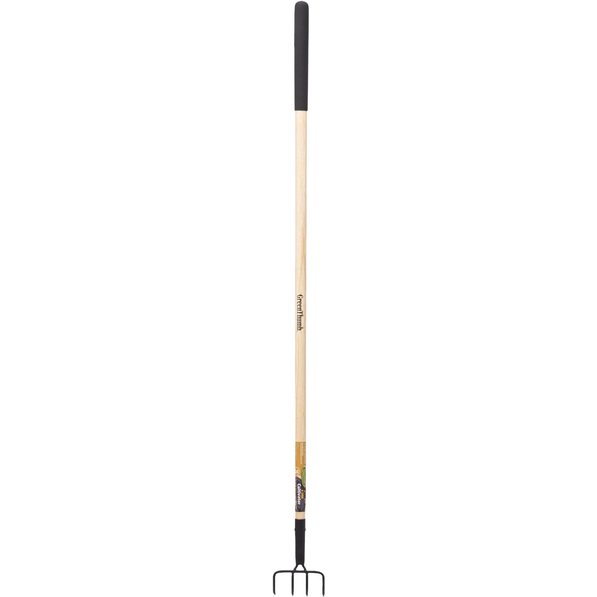 Green Thumb 4-Tine Wood Handle Garden Cultivator