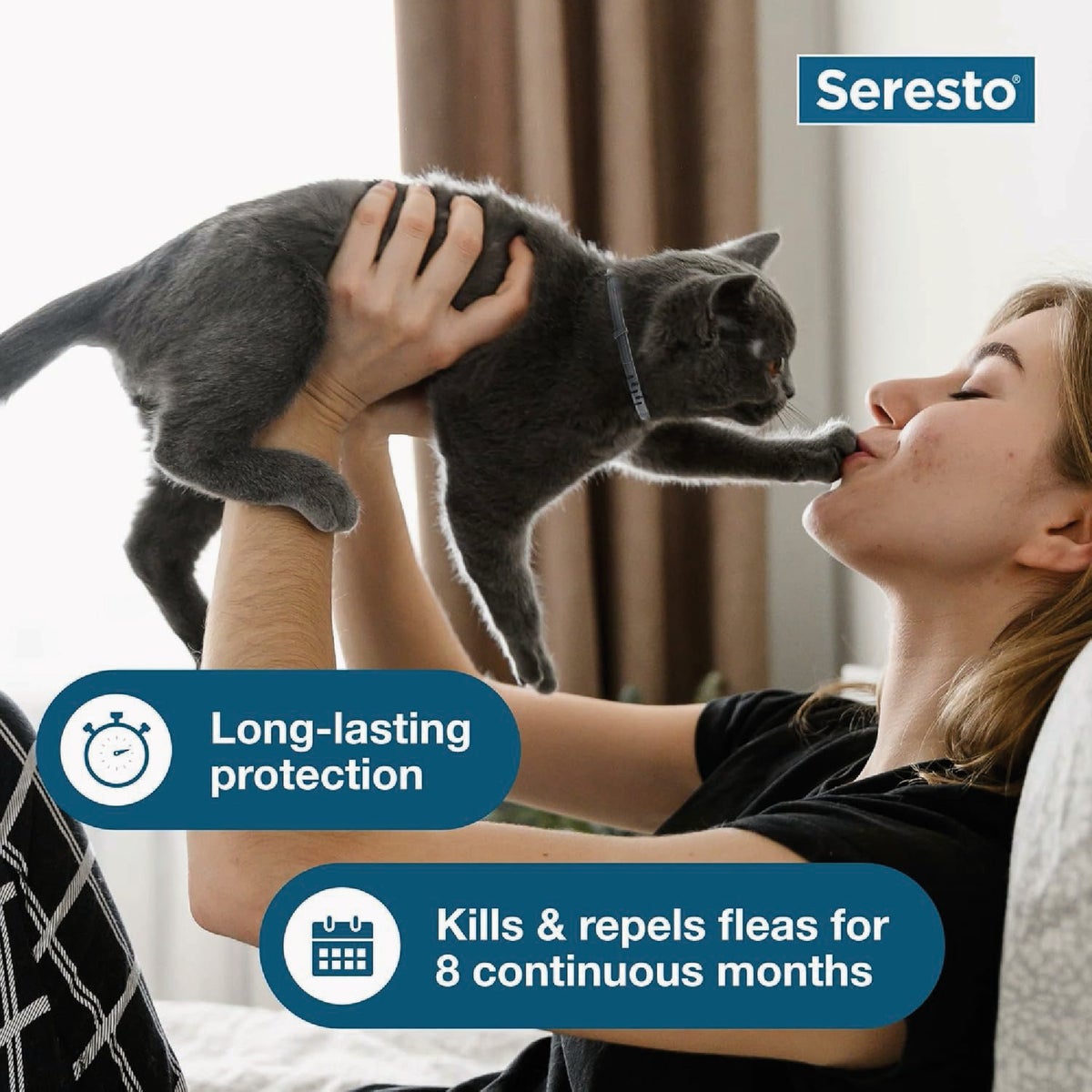 Seresto 8 Month Flea & Tick Collar for Cats Image 4