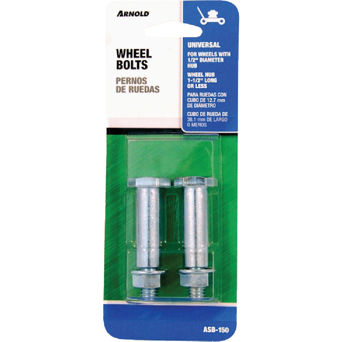 Arnold Rotary Lawn Mower Steel Wheel Bolts (2-Count)