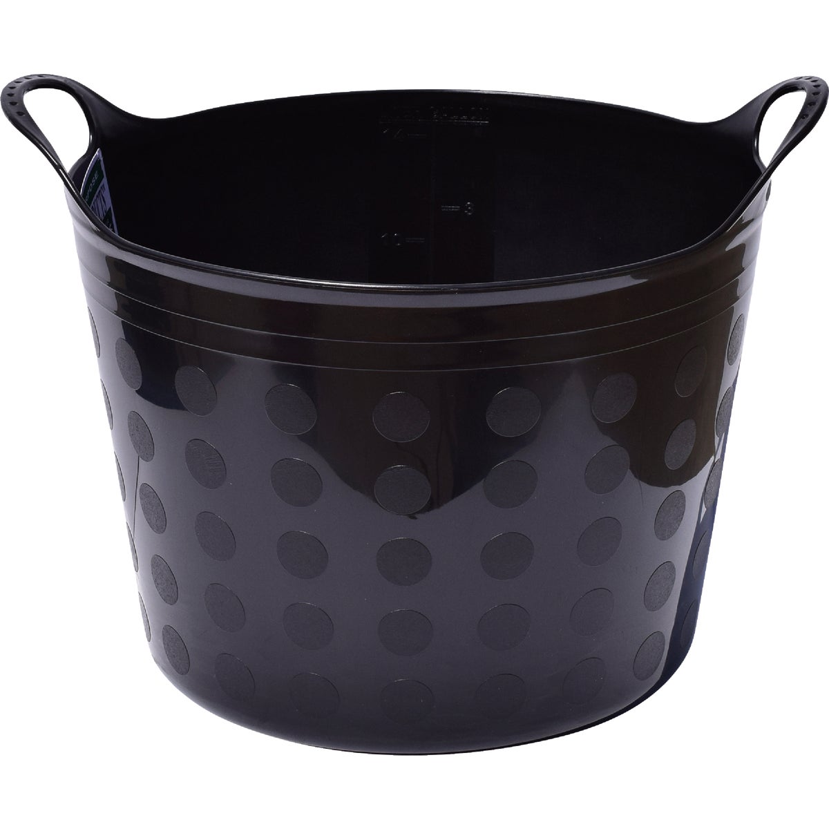 Tuff Stuff 16 Gal. Black Plastic Flex Tub Image 1