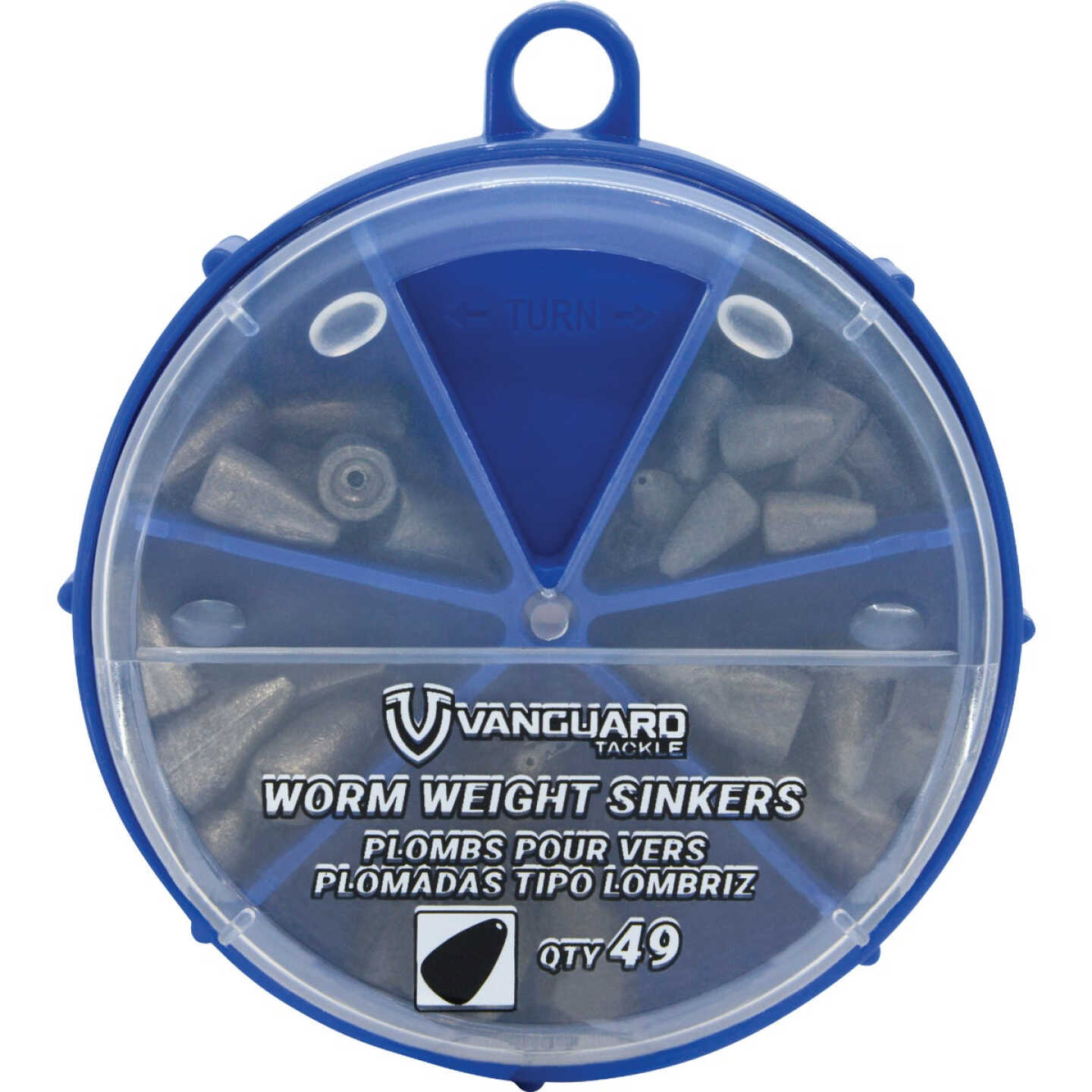 Vanguard Assorted Worm Weight Sinkers (49-Piece) Image 1