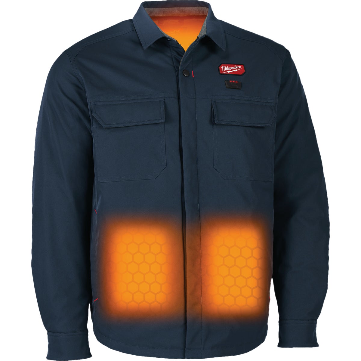 Milwaukee M12 Men's XL Navy Heated Shirt Jacket Image 3