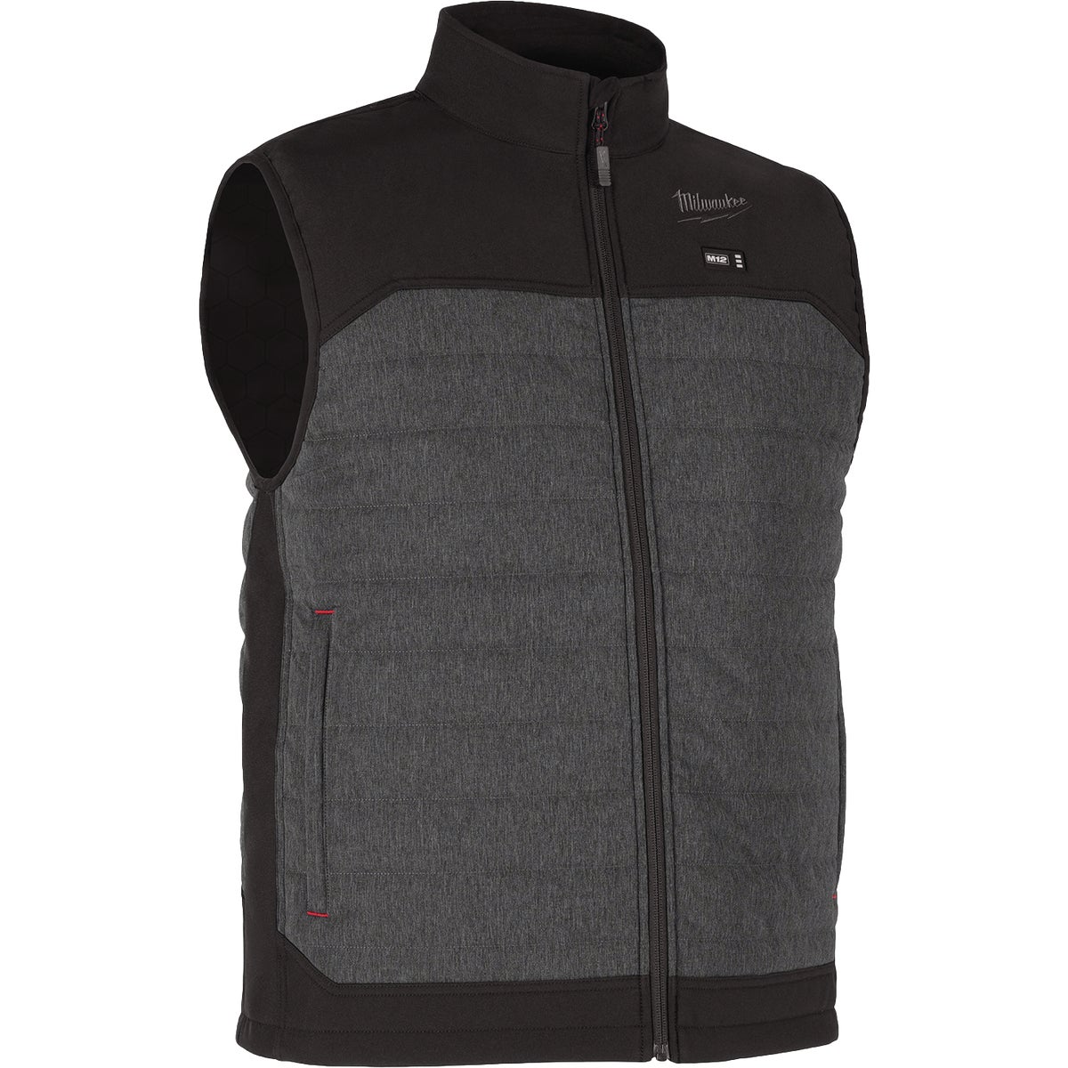 Milwaukee M12 AXIS Men's Gray Cordless Heated Vest, M Image 2