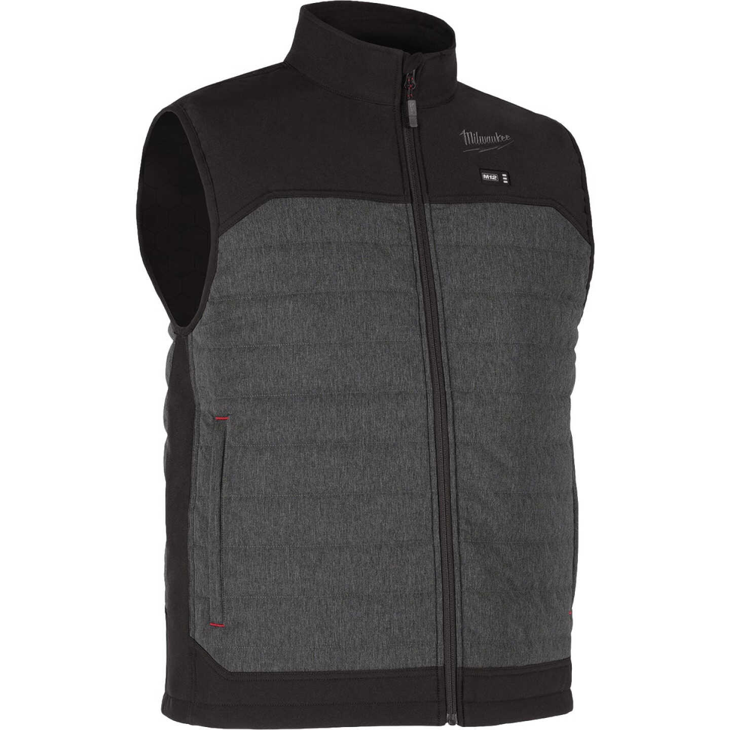 Milwaukee M12 AXIS Men's Gray Cordless Heated Vest, M Image 2